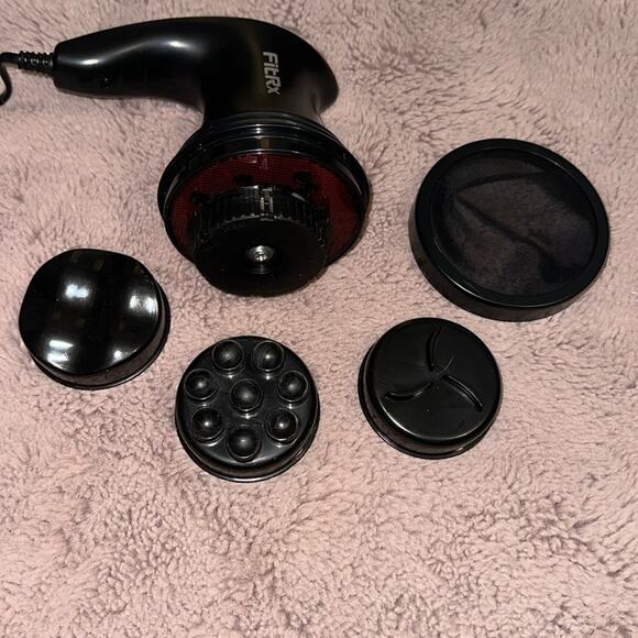 FitRx Handheld Shiatsu Neck & Back Massager with Multiple Speeds & Attachments - Picture 3 of 8